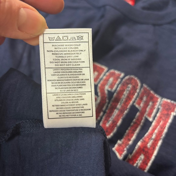 Mitchell And Ness MLB Arched Logo Slub Long Sleeve Twins Shirt Men's Small - Picture 9 of 11